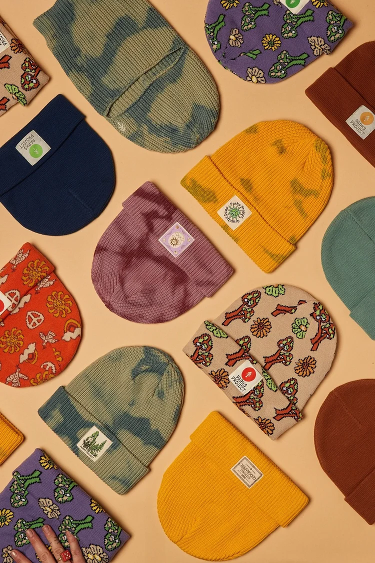 Parks Project beanies arrangement