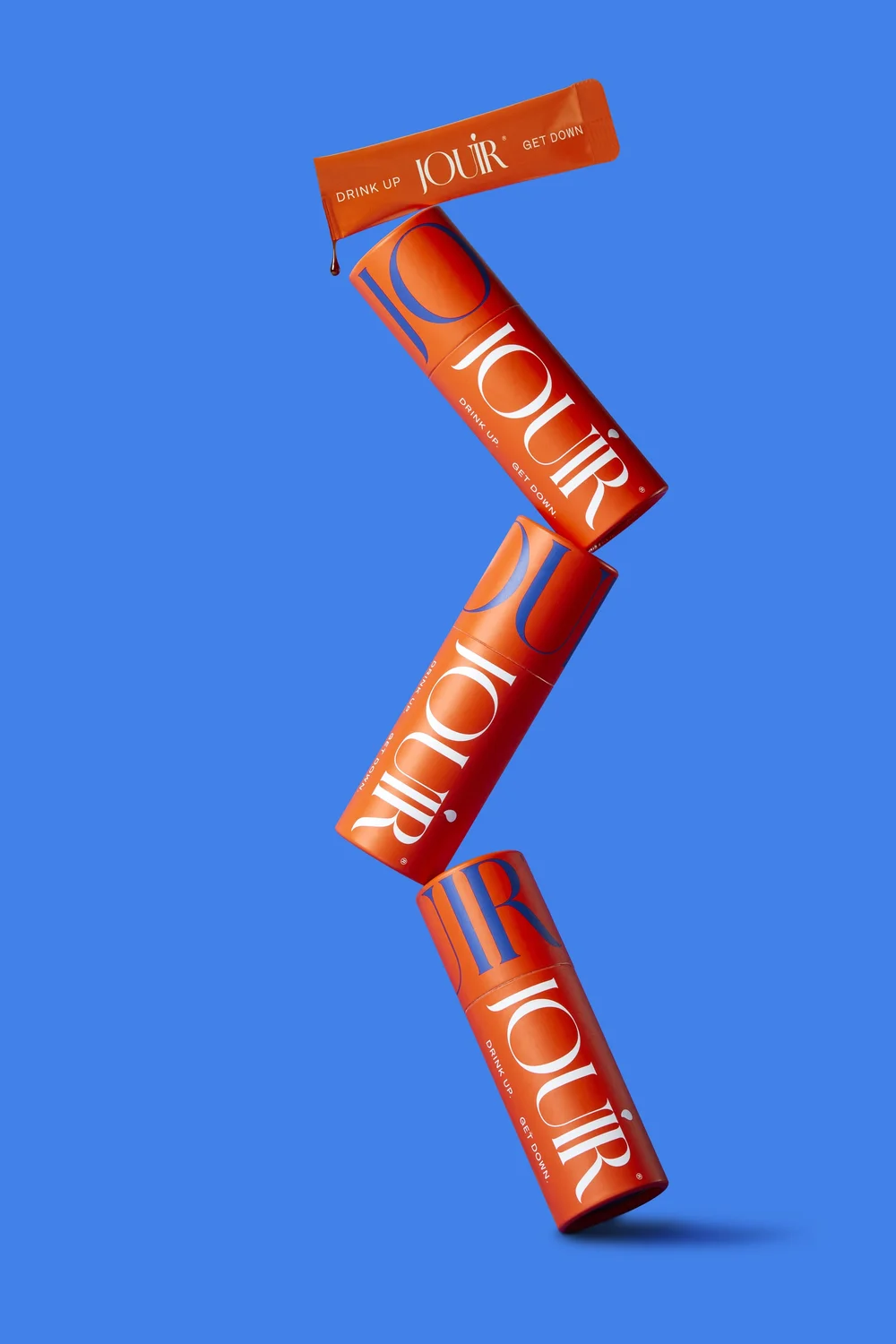 Jouir tubes on blue